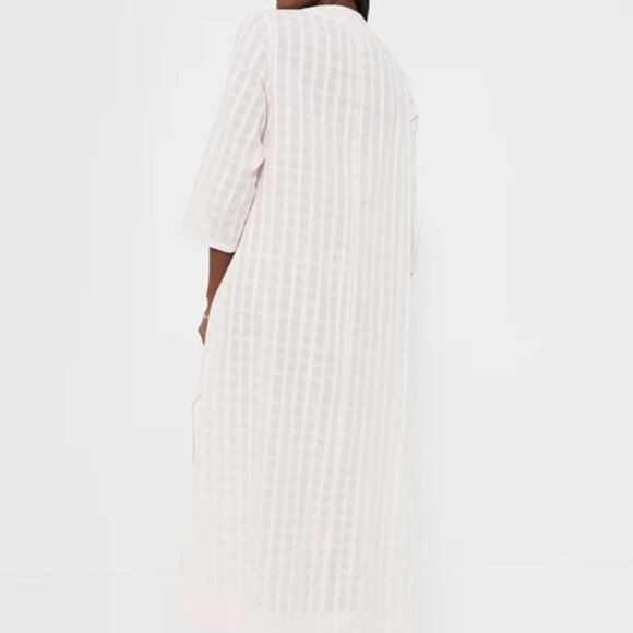 POMANDER PLACE TUCKERNUCK CAROLINA KAFTAN DRESS White Size XS - Picture 8 of 8